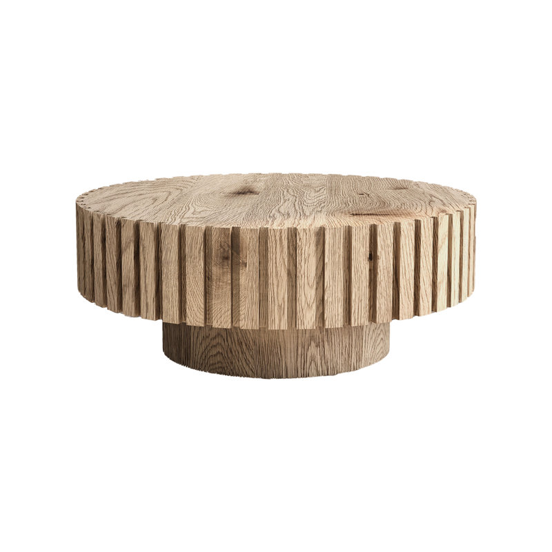 Table basse de 31,4 po, couleur de bois naturel, multifonctionnelle, lisse et délicate, table basse minimaliste moderne avec ton de bois naturel, multifonctionnelle dans les espaces de travail, lisse