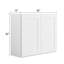 Armoire murale Modern Shaker, cadre en bouleau massif, boîte en contreplaqué de placage de bouleau, finition à base d'eau matte douce, tablette réglable, plusieurs largeurs (12 po à 39 po)-121615404-121833574