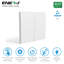 Ener - J 2 Gang Wireless Kinetic Switch and 5A RF Receiver Set White Dimmable and Non Dimmable 240V