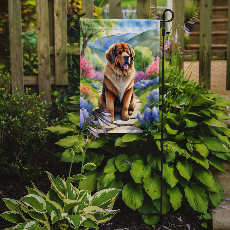 Drapeau de jardin en polyester à double face H 15,5 po x l 11,25 po Mihran