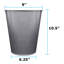 Corbeille pour déchets en acier inoxydable 1,5 gallon-59686530
