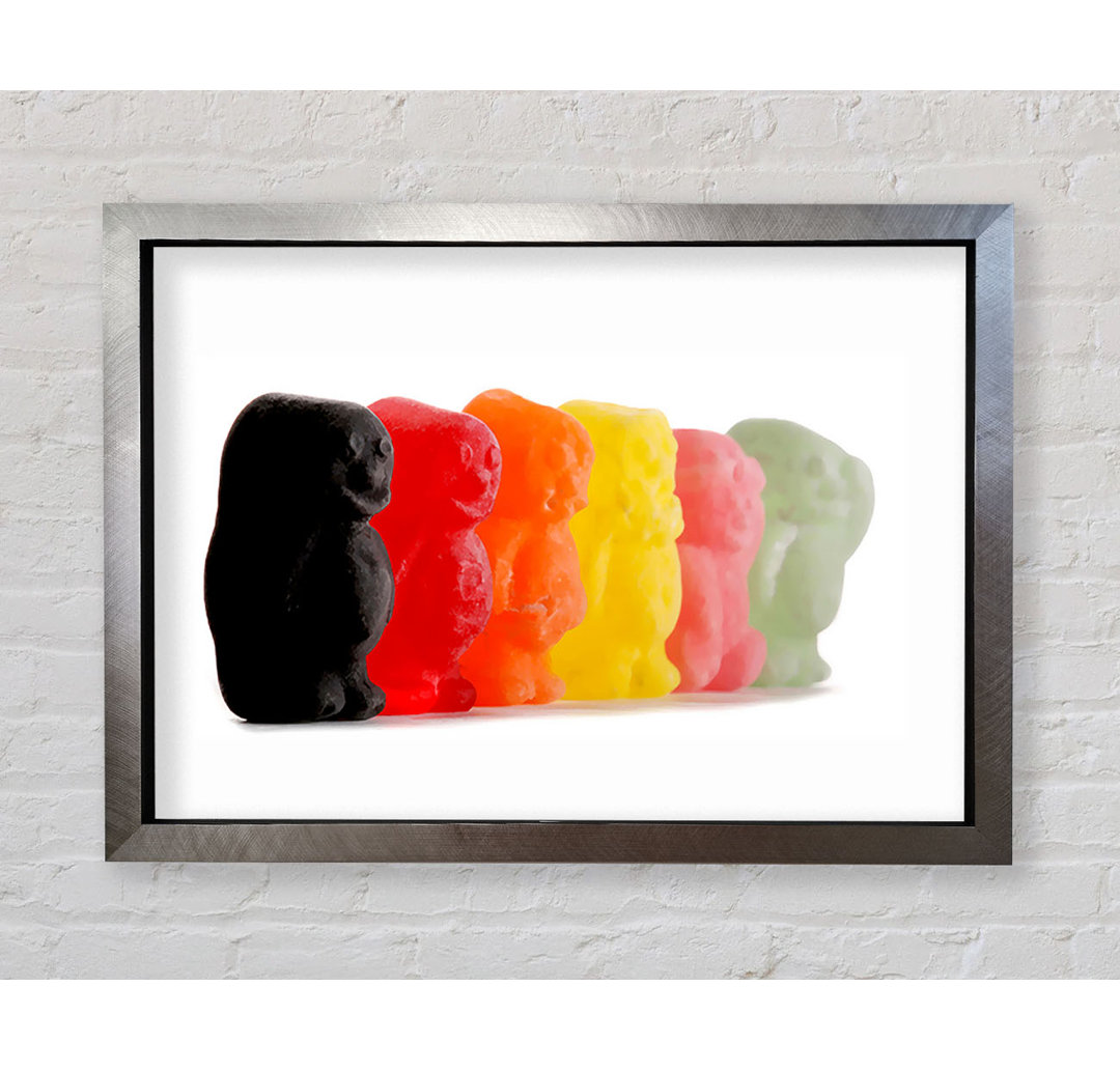 Gerahmtes Leinwandbild Jelly Baby Smiles