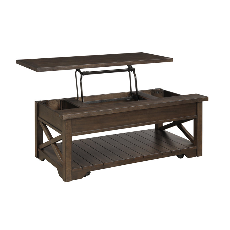 Broome Lift Top Block Cocktail Table with Storage