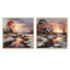 «Sunrise Winter Country Panorama», 2 pièces-266963591-266963588