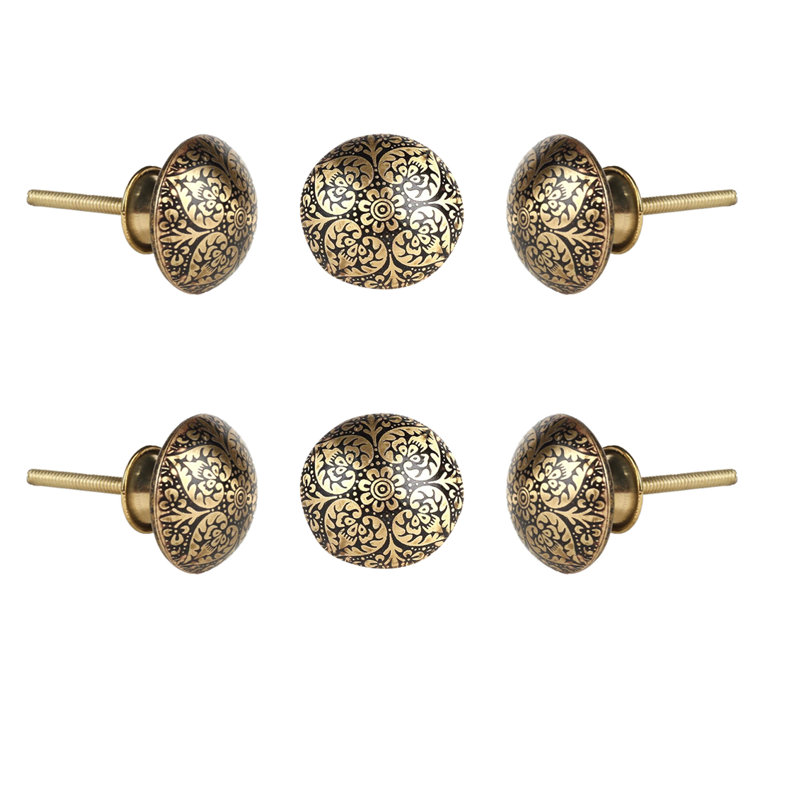 Multipack de boutons de champignon de 1,5 po de diamètre, Noir