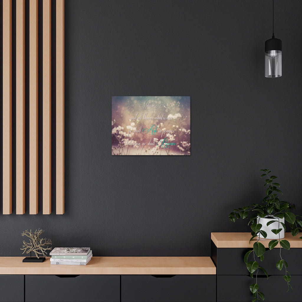 No Frame Print on Canvas