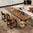 Nut-brown Rectangular Solid Wood writing desk-1665692183