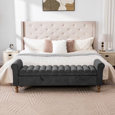 Banc de rangement en polyester multifonctionnel