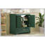 Meuble-lavabo de luxe 30 po avec lavabo en céramique, meuble-lavabo avec 2 grandes portes à fermeture douce, meuble de rangement en bois massif-478397555