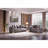 Modern Style Loveseat in Silver