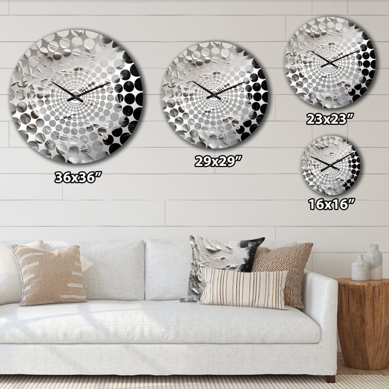 Hambeldon - Abstract Marble Wall Clock, Small
