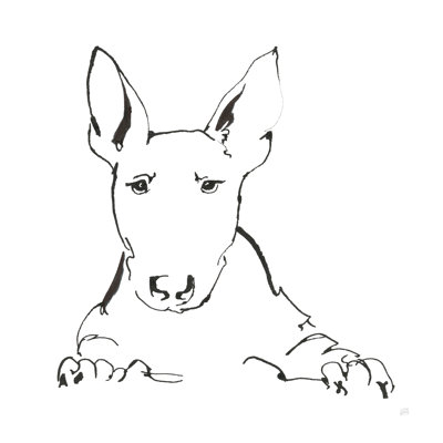 " Line Dog Bull Terrier " by Chris Paschke