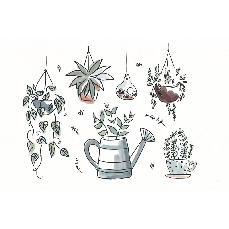 A Plants Life I by Leah York - Wrapped Canvas Painting, 51cm H x 76cm W