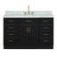 Meuble-lavabo simple en bois massif 54 po avec lavabo en marbre Carrara de 1,5 po Thornaby-1419856120-1434077956