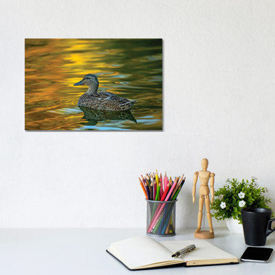 Night Glow On Golden Pond by Louis Ruth - Wrapped Canvas Print