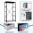 4 Drawer Dresser for Bedroom, Narrow Chest of Drawers, Wooden Top and Study Iron Frame 18"x37.5"-(WxH)