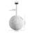 1-Light Globe Pendant Light White-442796030-436210116