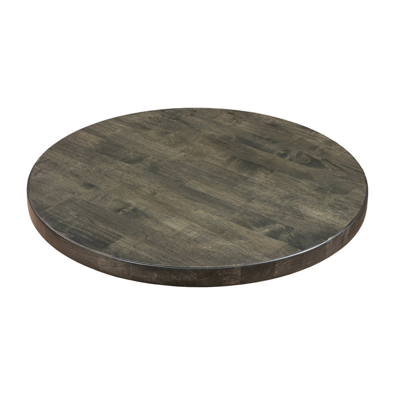 Plateau de table rond Rosy, H 1,5 po x L 24 po x l 24 po, Gris anthracite