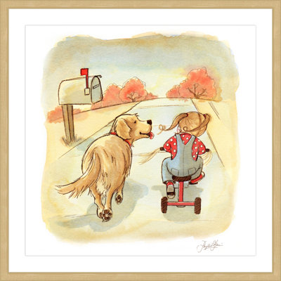 'Golden Pal' by Phyllis Harris Framed Print