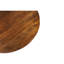 Table basse ronde en bois massif et en métal, un design distinctif, 43 pouces de profondeur, 2 hauteurs, couleur naturelle