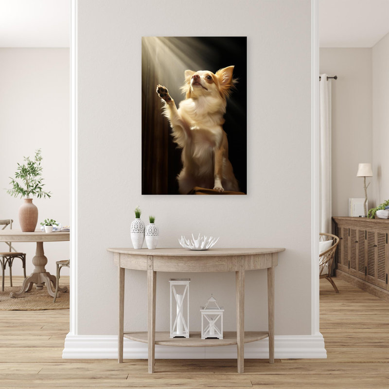 Chihuahua, reproduction d'art graphique sur toile tendue, H 36 po x l 24 po x P 1,25 po