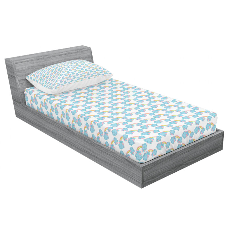 Microfiber Sheet Set, Twin Sheet Set with Fitted Sheet
