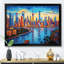 Colourful City Shanghai Popart, reproduction d'art sur toile-396136305-396136310