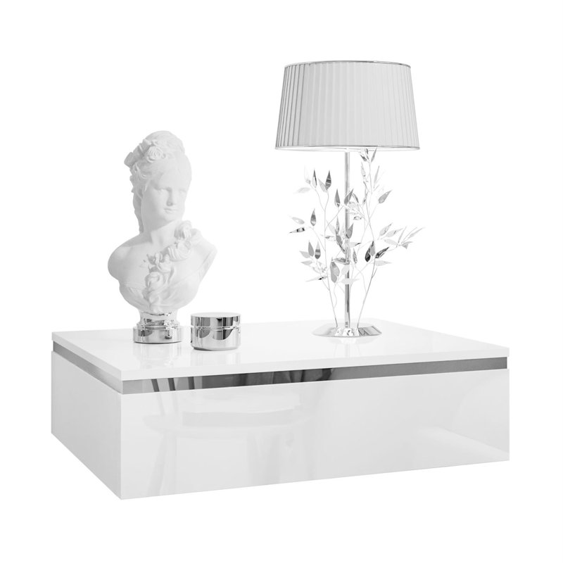 48cm W Manufactured Wood Bedside Table