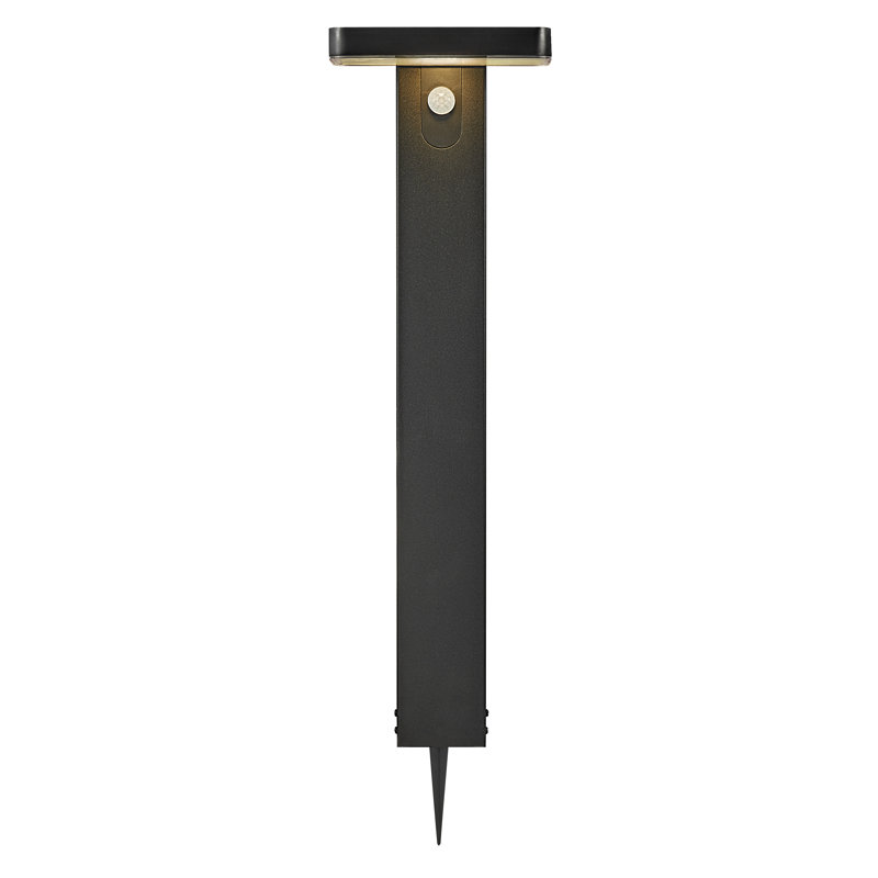 Rica Black Solar Powered Metal Pathway Light