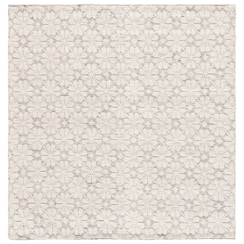 Tapis en laine tissé à la main Martha Stewart, Carré 6 pi