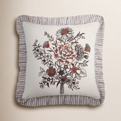Housse de coussin en coton Florette