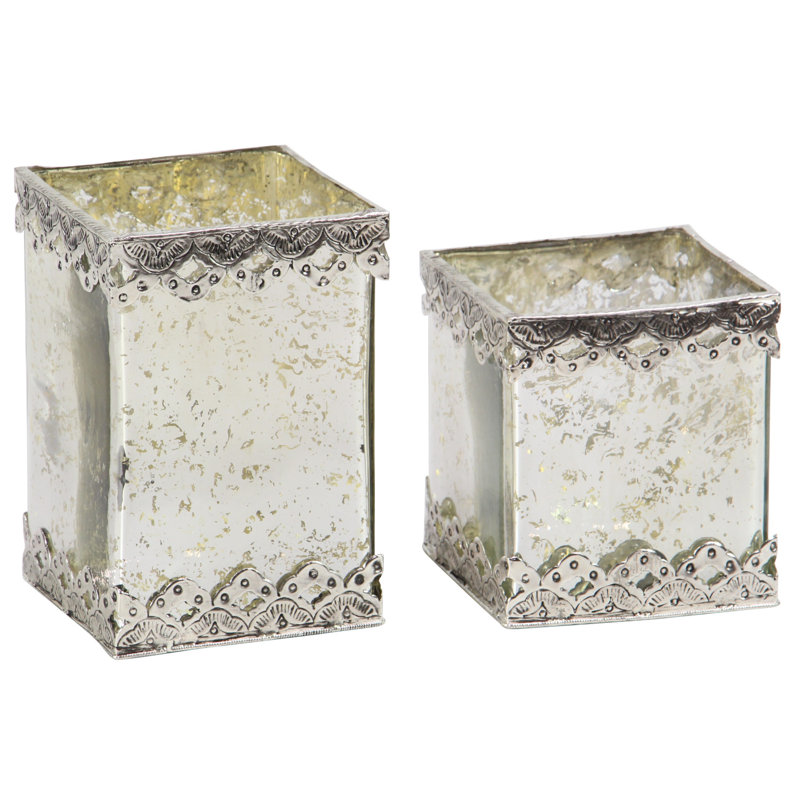 8'' H Glass Tabletop Votive Holder