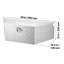 Trailer Tongue Box, 39" x 16.5" x 12" Aluminum Trailer Tongue Tool Box, Heavy Duty Storage Organizer with Lock & Keys, Utility Tool Chest for Pickup Truck Bed, RV, SUV, Off-Road Vehicle, Silver