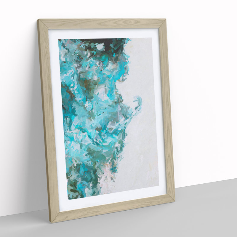 Complete Control Abstract - Framed Print, 34cm H x 25cm W x 2cm D, Oak Framed