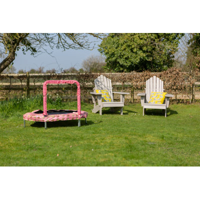 48" JumpKing Pink Bunny Mini Trampoline