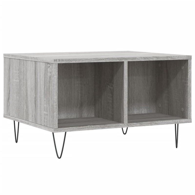Caihe Coffee Table with Storage, Grey Sonoma