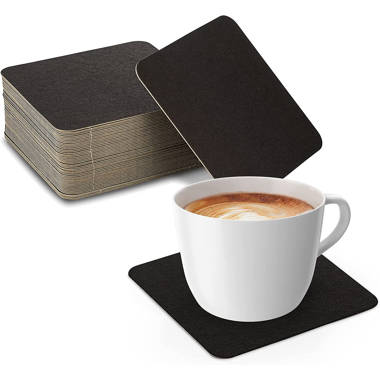 Blank Coasters - 50 Count Coaster Pack - Thick, Sturdy & Absorbent