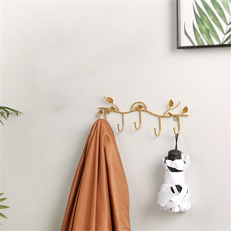 Botolphus Metal Freestanding 5 - Hook Wall Mounted Coat Rack