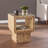 Crisfield Glass Top End Table