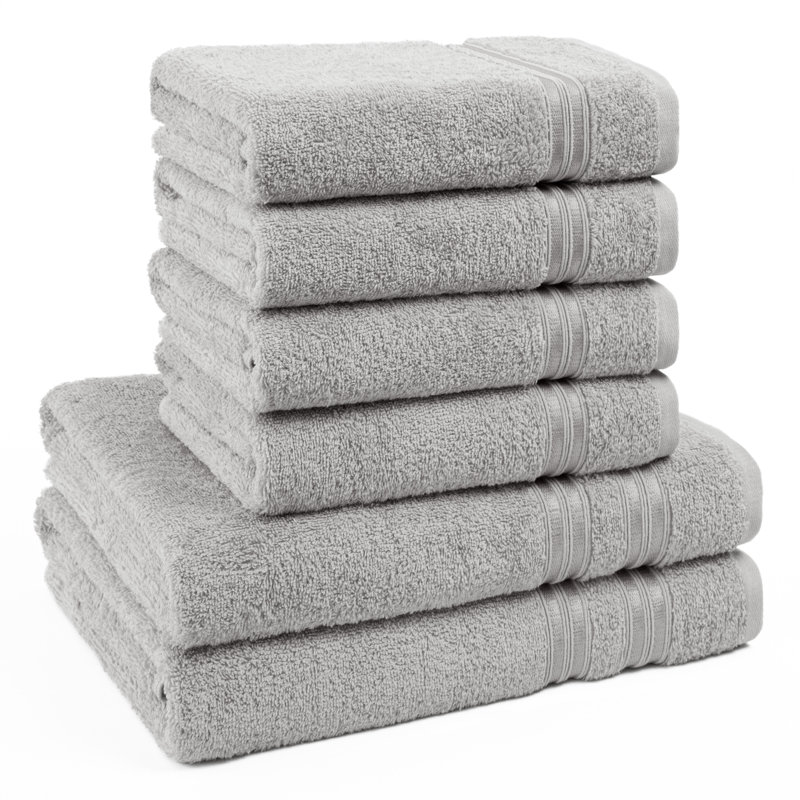 Rensina 100% Cotton Midweight Mulit-Size Set, Hellgrau