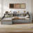 L-Shaped Daybed With Trundle, Drawer, And Usb-163008114