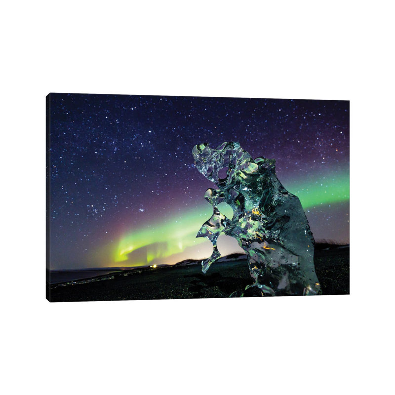 Icelandic Night 1 Piece Wall Art on Canvas, 30.48 cm H x 45.72 cm W, Wrapped Canvas