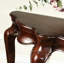 Ornate Curved-Top Console Table with Cabriole Legs-80387032