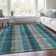 Premium Machine Washable Prisco Teal Rug