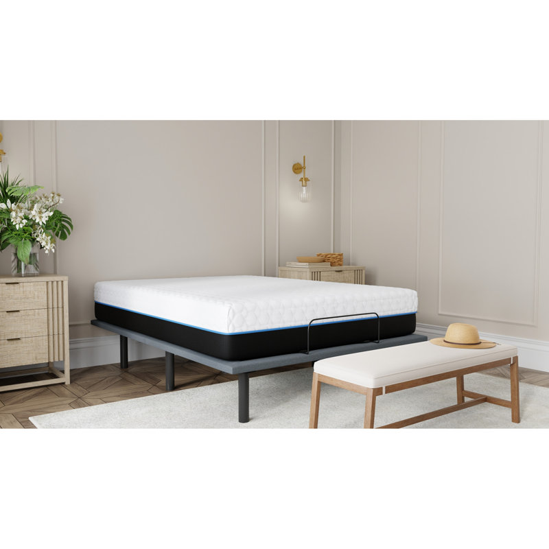 Très grand matelas cuivré 14 po, avec mousse à mémoire de forme et aération en gel respirant, Très grand californien