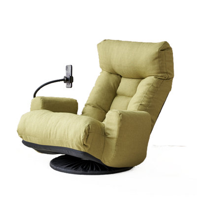 Ergonomic Adjustable Chair with 360 Degree Rotation and Built-in Phone Holder for Ultimate Comfort
