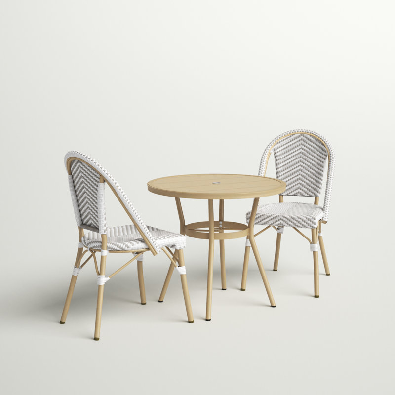 Ensemble de salle à manger Cato, gris, H 30 po x L 31,5 po x l 31,5 po