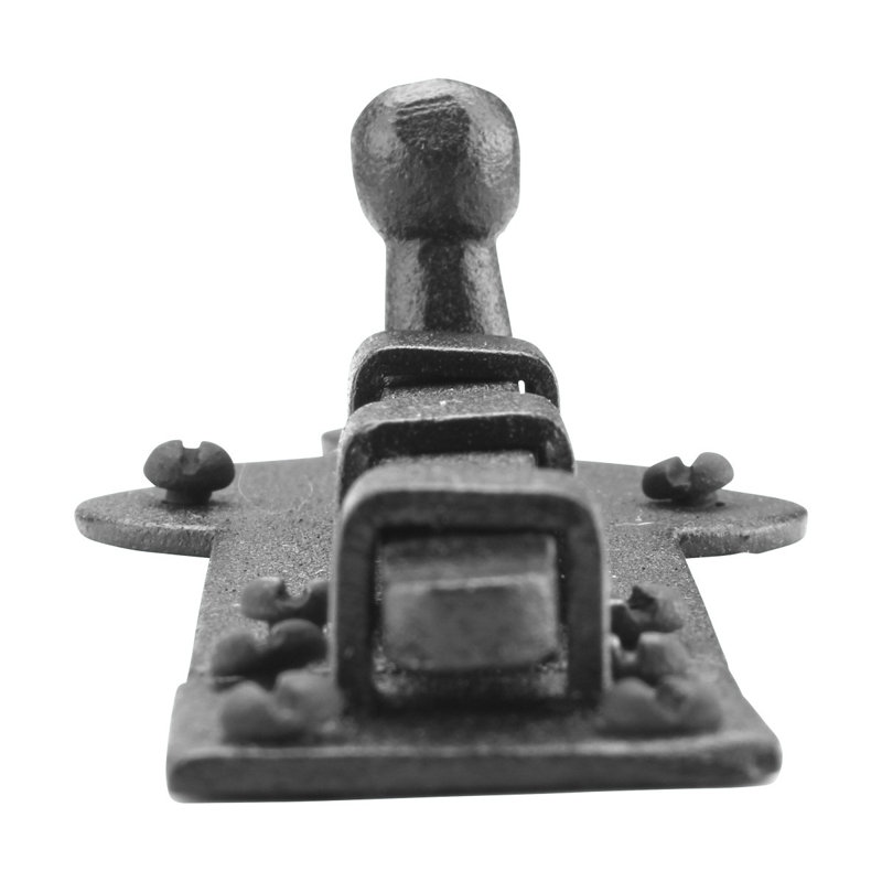 Black Wrought Iron Slide Bolt Latch for Doors and Cabinets