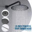 Système de douche thermostatique avec pomme de douche à pluie et douche à main - Brut inclus