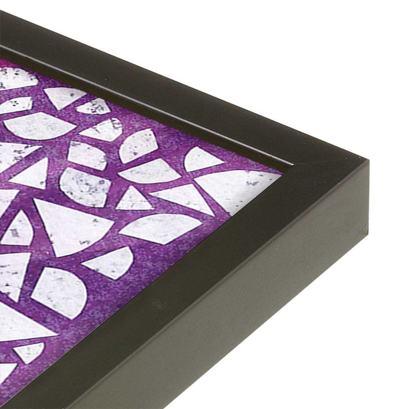 «Wilderness Collage X III» par Kim Conway, reproduction d'art, Impression sur cadre ouvert sans papier mat, Noir